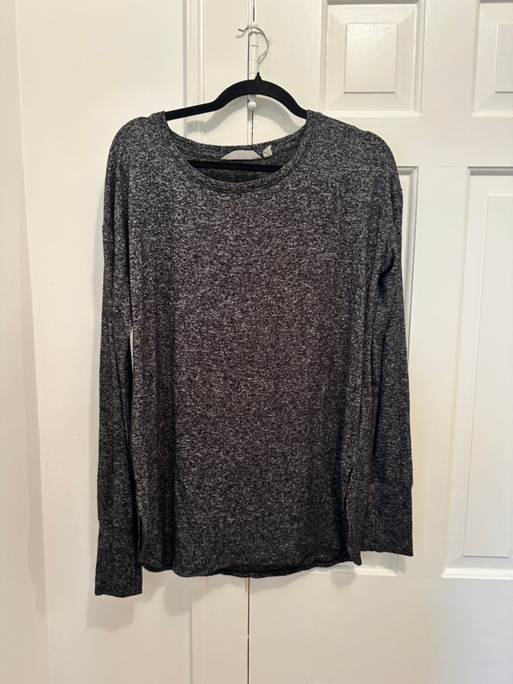 Athleta Oversized Charcoal Long Sleeve Loungewear Workout Top